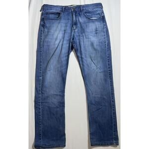 Wrangler Jeans Men's 38x31 Act. Vintage Medium Wash Blue Denim Cowboy 36X29 Tag